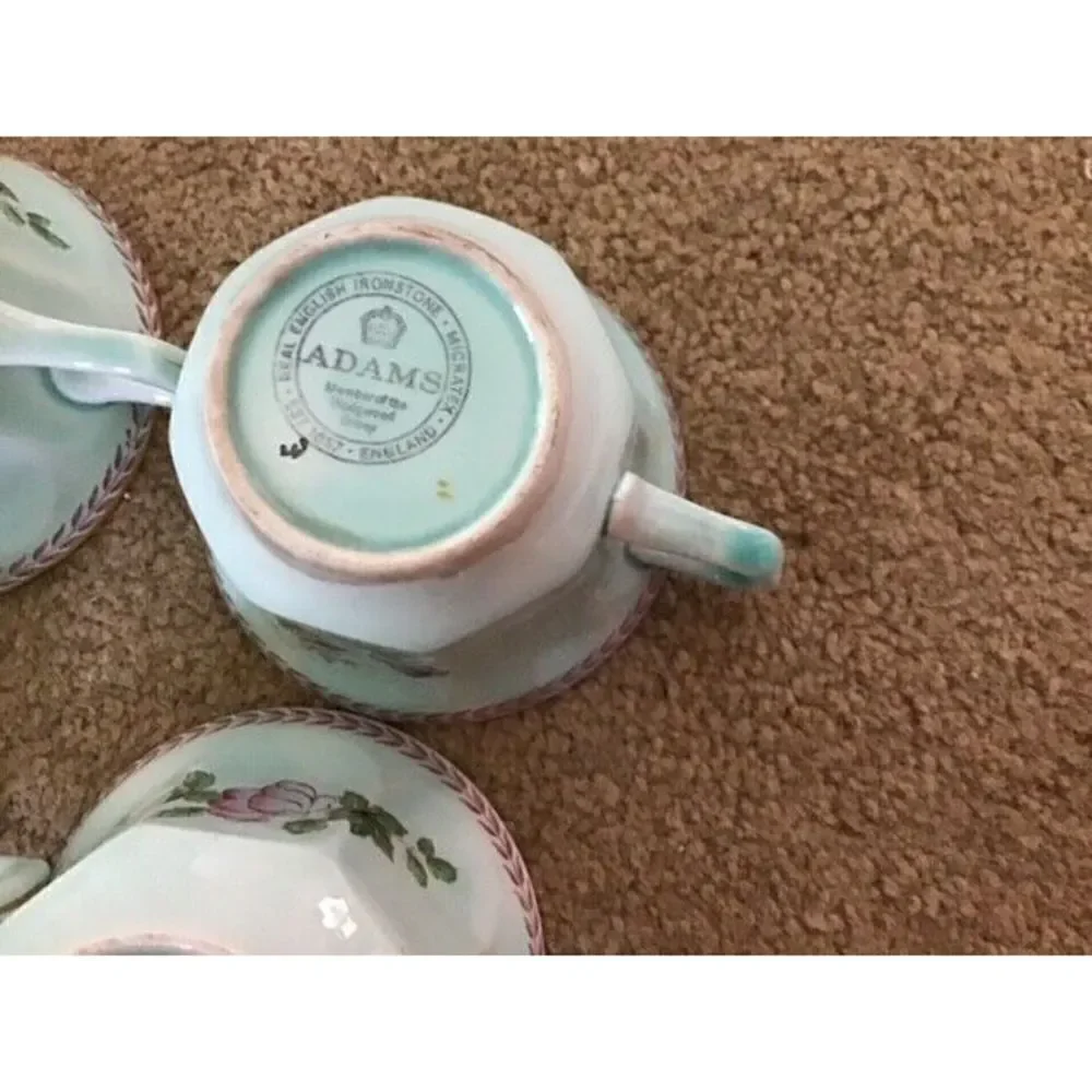 4 ADAMS REAL ENGLISH IRONSTONE CUPS